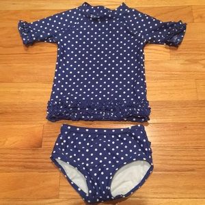 EUC RuffleButts 18-24mos Two-piece swimsuit